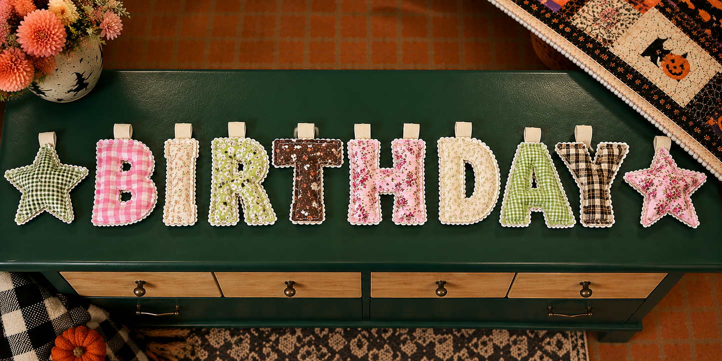 Quilted Alphabet Letter Sets — Build Your Banner